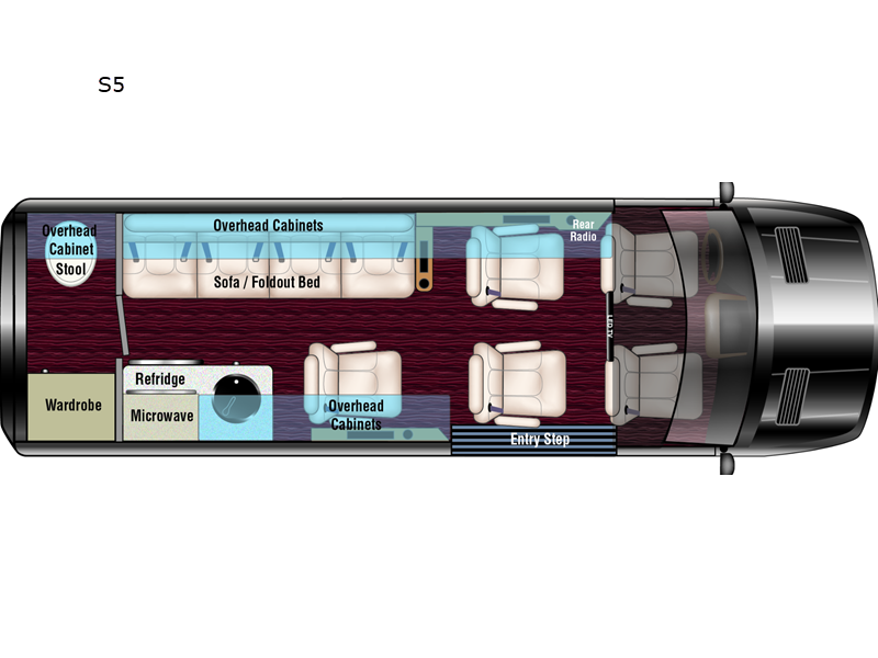 2022 midwest automotive designs patriot cruiser S5 floormap